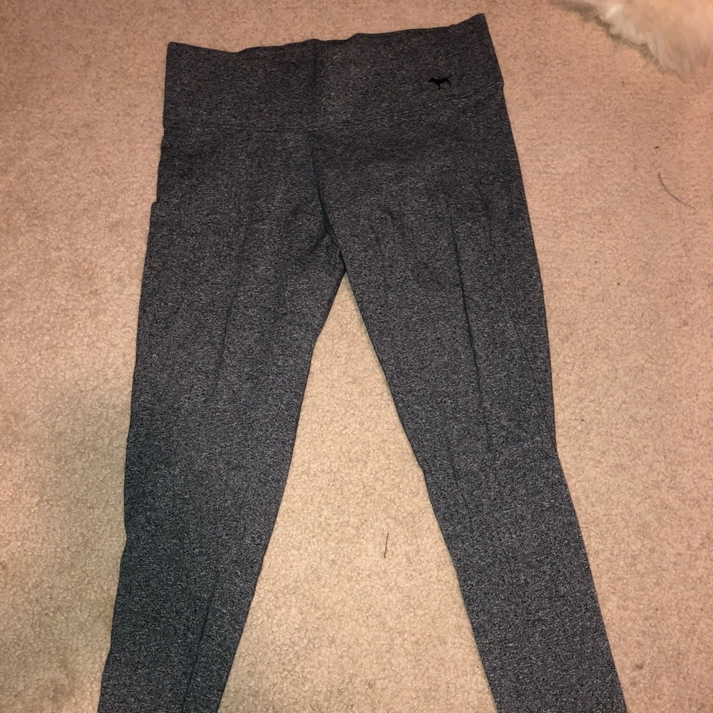 High waisted full length PINK leggings